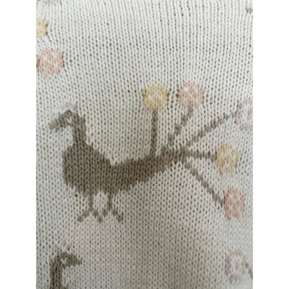 VTG Cambridge Dry Goods Sweater Women's Small Cream Long Sleeve Knit Pullover - Picture 4 of 10